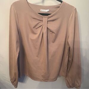 SPANNER Tan Long Sleeve Knit Top S